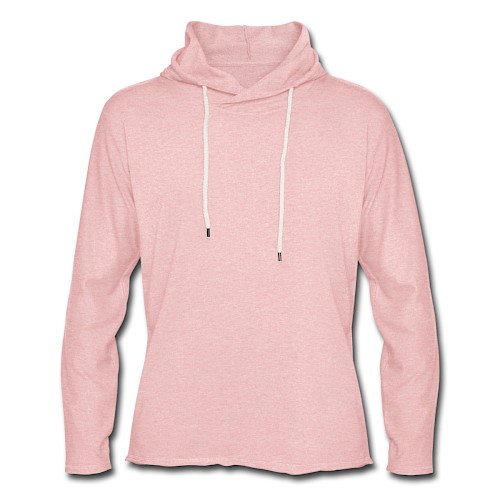 Light Unisex Sweatshirt Hoodie Vorne cream heather pink
