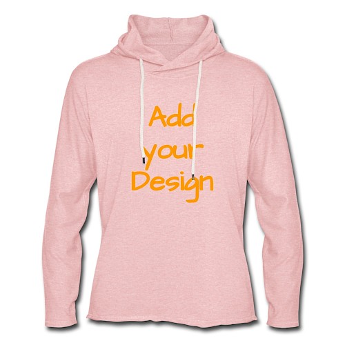 Light Unisex Sweatshirt Hoodie cream heather pink