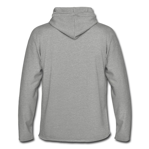 Light Unisex Sweatshirt Hoodie Hinten heather grey