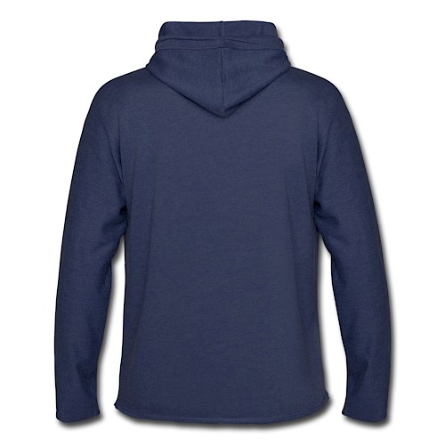 Light Unisex Sweatshirt Hoodie Hinten heather navy