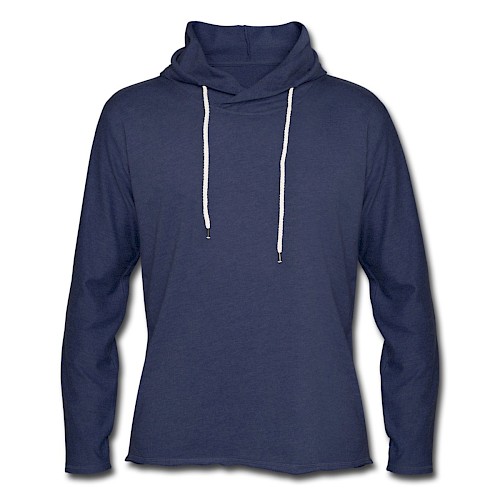 Light Unisex Sweatshirt Hoodie Vorne heather navy