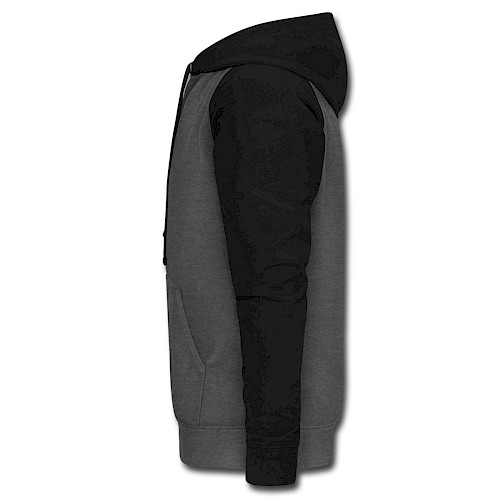 Unisex Baseball Hoodie Links Graphit/Schwarz