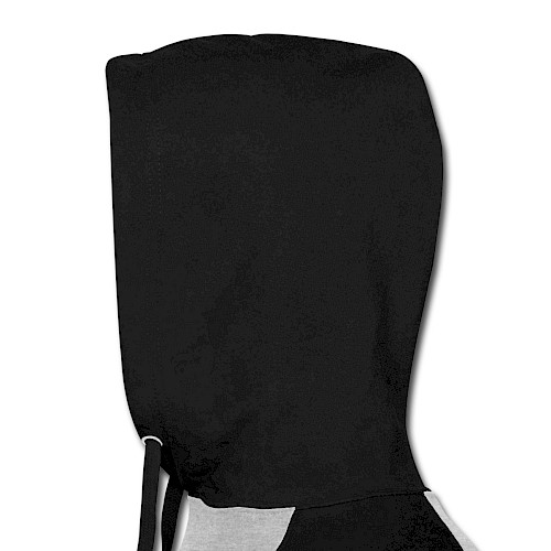 Unisex Baseball Hoodie Dos heather grey/black