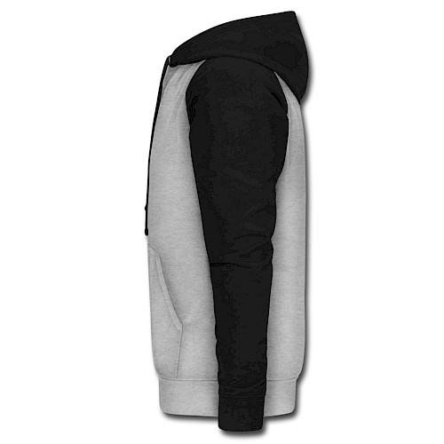 Unisex Baseball Hoodie Links heather grey/black