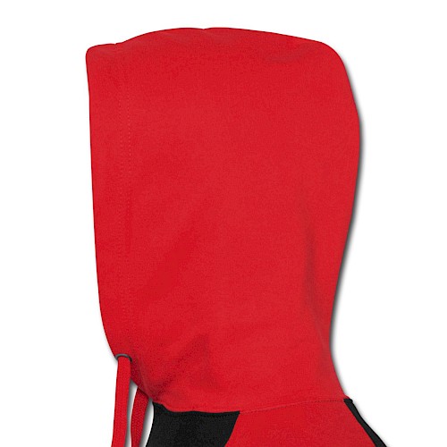 Unisex Baseball Hoodie Dos black/red