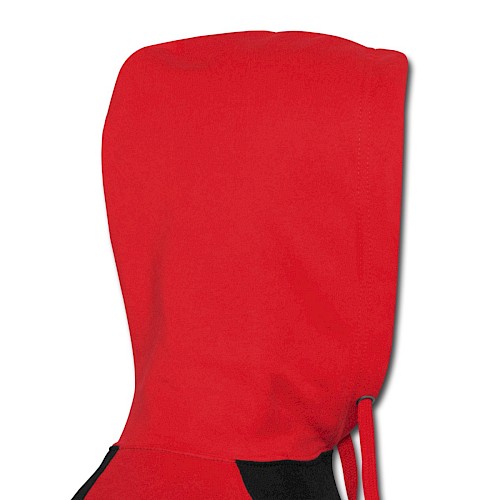 Unisex Baseball Hoodie Devant black/red