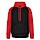 thumbnail Sweat-shirt baseball unisexe Vorne noir/rouge