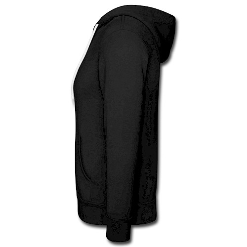 Unisex Kapuzenjacke von Bella + Canvas Links Schwarz