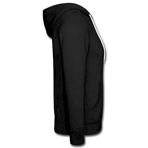 Unisex Kapuzenjacke von Bella + Canvas Rechts Schwarz