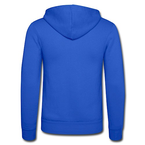 Nuestra chaqueta con capucha de Bella + Canvas Hinten azul intenso