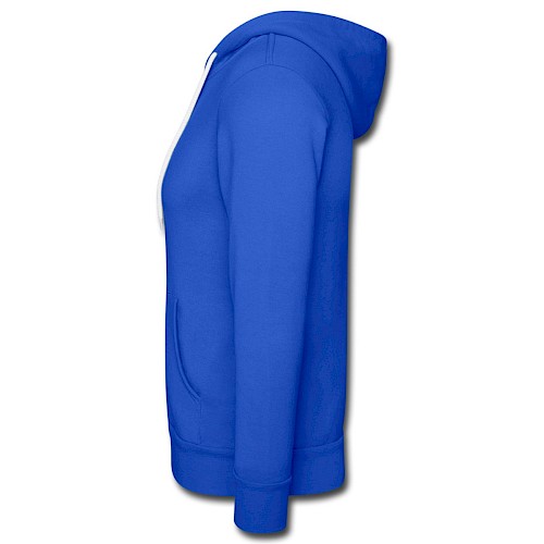 Nuestra chaqueta con capucha de Bella + Canvas Links azul intenso