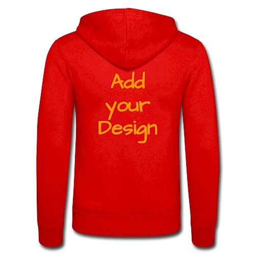 Nuestra chaqueta con capucha de Bella + Canvas rojo clásico