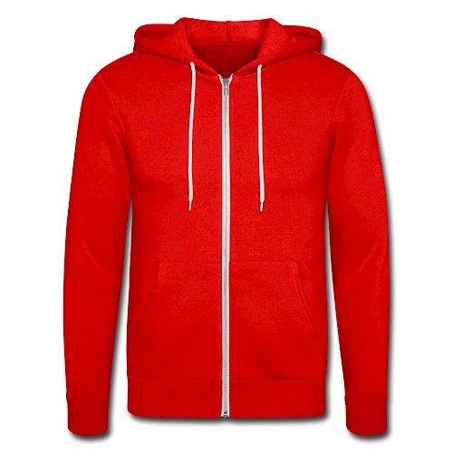 Nuestra chaqueta con capucha de Bella + Canvas Vorne rojo clásico