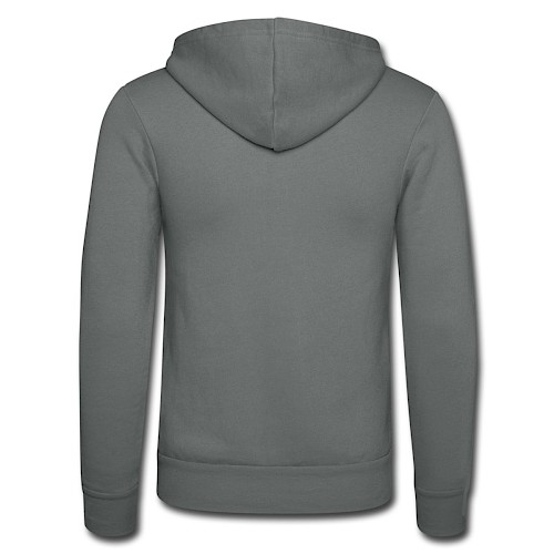 Nuestra chaqueta con capucha de Bella + Canvas Hinten gris