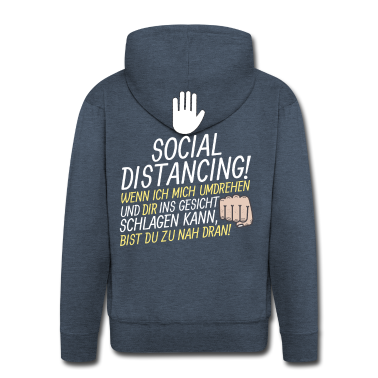 Corona  - Social Distancing Umdrehen & ins Gesicht schlagen
