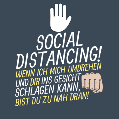 Zoom image Social Distancing Umdrehen & ins Gesicht schlagen