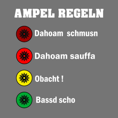 Zoom image Corona Ampel auf bayerisch Bayern deutsch we
