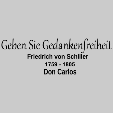 Zoom image Geben Sie Gedankenfreiheit