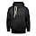 thumbnail Sudadera con capucha y cuello alto unisex Vorne negro