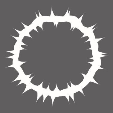 Zoom image Corona de espinas en blanco