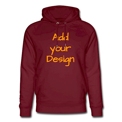 Unisex Bio-Hoodie von Stanley & Stella Burgunderrot