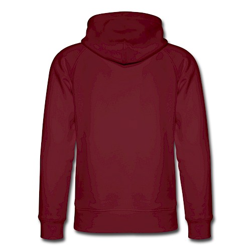 Unisex Bio-Hoodie von Stanley & Stella Hinten Burgunderrot