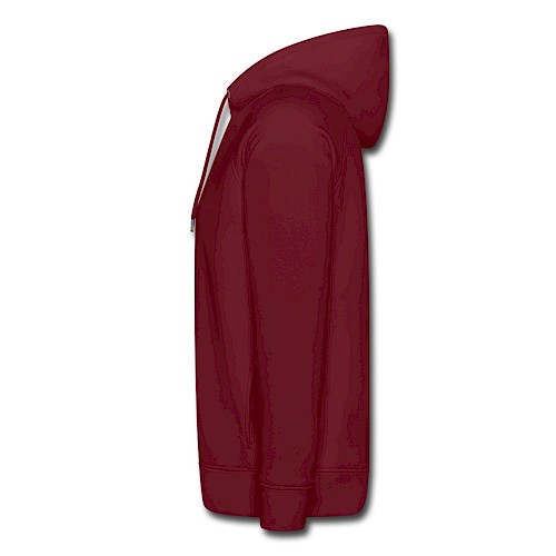 Unisex Bio-Hoodie von Stanley & Stella Links Burgunderrot