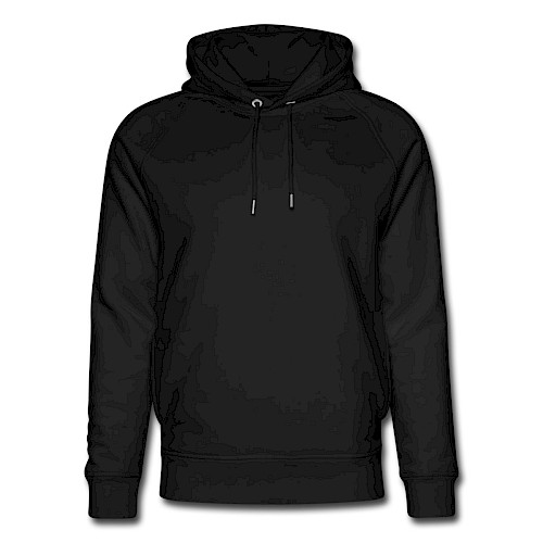 Unisex Organic Hoodie by Stanley & Stella Vorne black