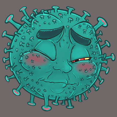 Zoom image Meneer Covid - grijns