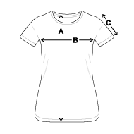 Women's Premium T-Shirt Size overview