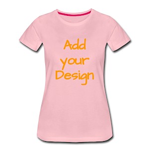 Camiseta premium mujer rosa claro