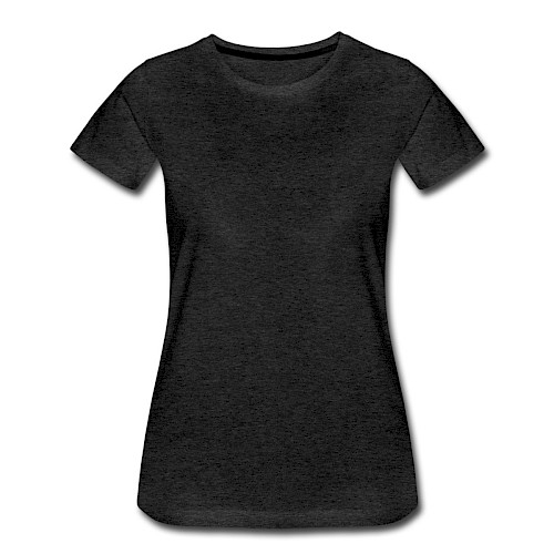 Women's Premium T-Shirt Vorne charcoal grey