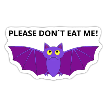 Corona  - Lustiger Spruch Corona Fledermaus