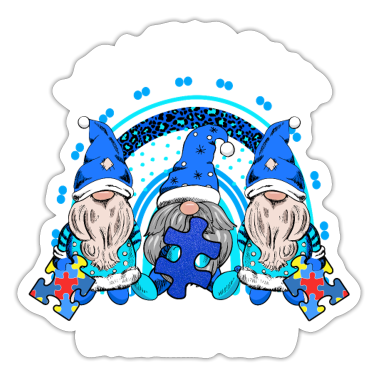 Corona  - We Wear Blue Teacher Crew Autism Awareness Gnomes