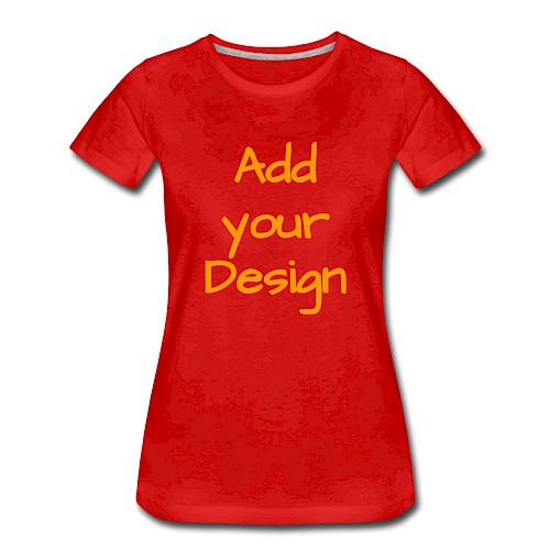 Women's Premium T-Shirt red