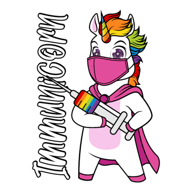 Zoom image Vaccination vaccinée Vacciner Licorne Immunicorn
