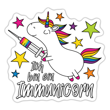 Corona  - Vacciné Licorne Je suis un immunicorn