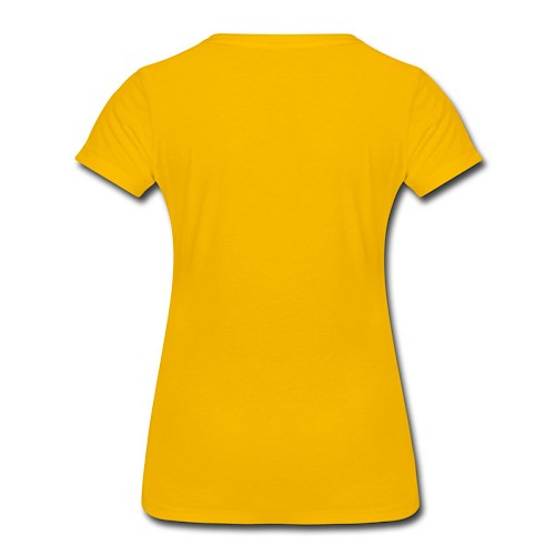 Women's Premium T-Shirt Hinten sun yellow