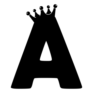 Zoom image Letra A corona