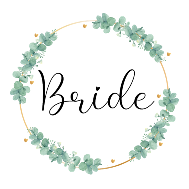 Zoom image Corona de corazón de eucalipto - Novia