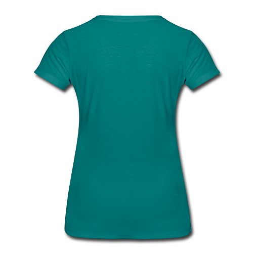 Women's Premium T-Shirt Hinten diva blue