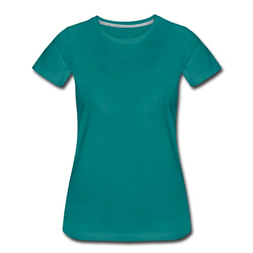 Women's Premium T-Shirt Vorne diva blue
