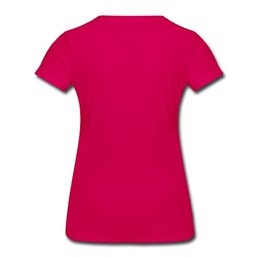 Women's Premium T-Shirt Hinten dark pink