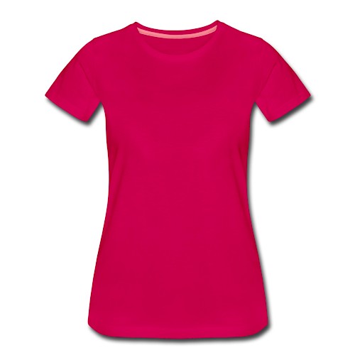 Women's Premium T-Shirt Vorne dark pink
