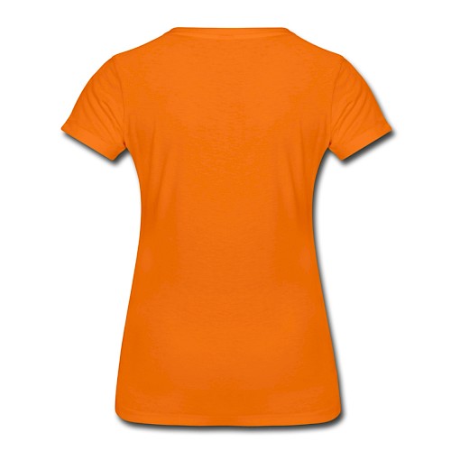 Women's Premium T-Shirt Hinten orange