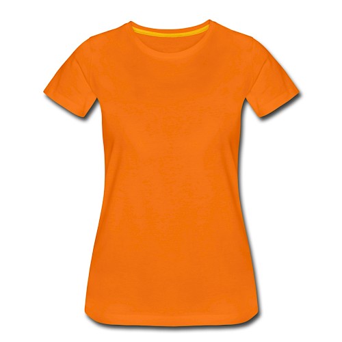Women's Premium T-Shirt Vorne orange