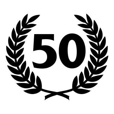 Zoom image Corona di alloro e il numero (50)