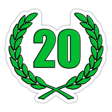 Corona  - 20 GIUBILÄUM - CELEBRAZIONE - OCCASIONE - CORONA D'ALLORO