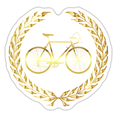 Corona  - Motivo bicicletta corona d'alloro oro bici da strada