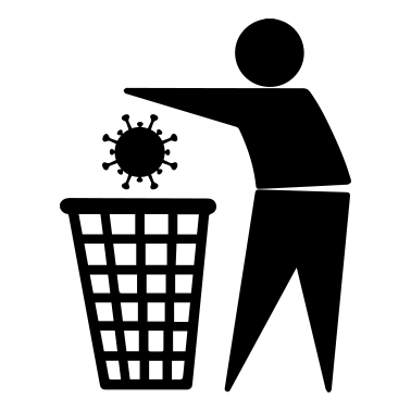Zoom image Anti-Corona - Corona in de vuilnisbak